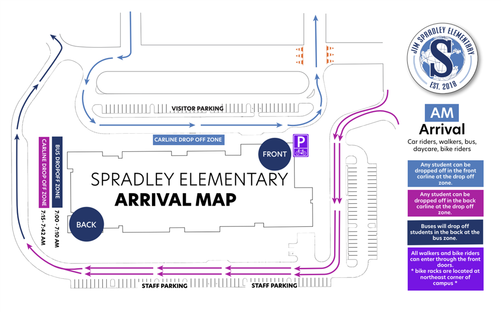 Spradley Arrival Map